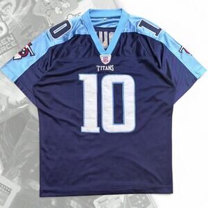 Y2K Blue Stitched  Vince Young NFL Tennessee Titans Football Jersey